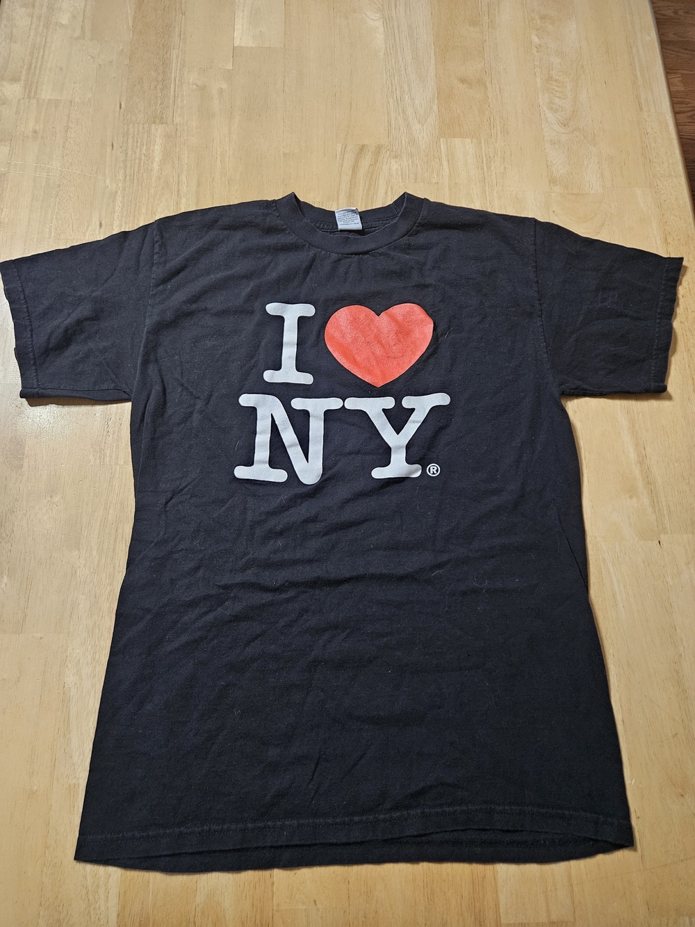I Love NY Print Tshirt Size Small Black @B1